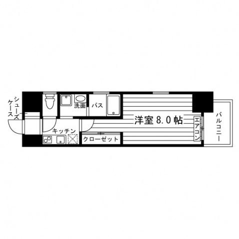 アヴァンコンティア小幡(1K/3階)の間取り写真