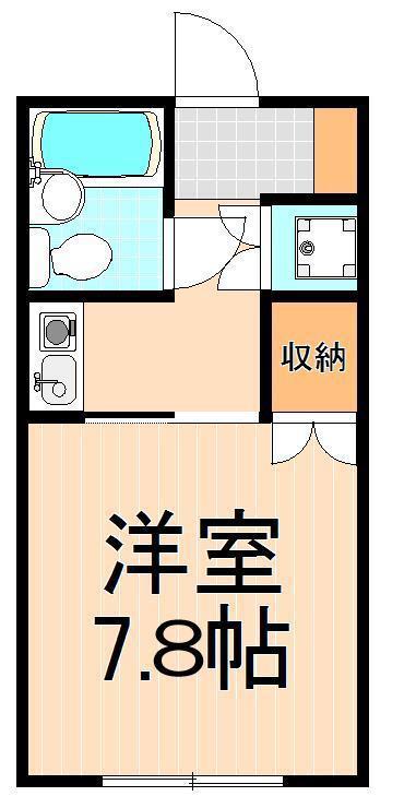 ストークTS元浅草(1K/2階)の間取り写真