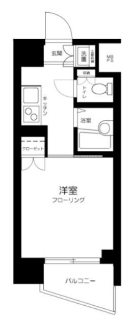 ルーブル池上参番館(1K/3階)の間取り写真