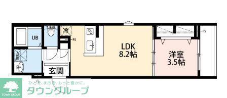 ROBOT HOME 西大宮IV(1LDK/2階)の間取り写真