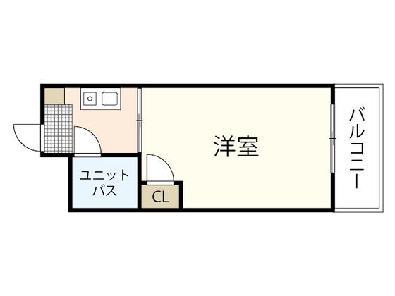 LAFORT HONKAWA(1K/5階)の間取り写真