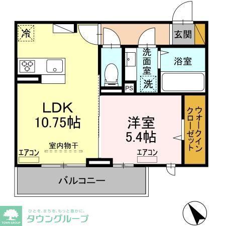 メゾン真砂(1LDK/3階)の間取り写真