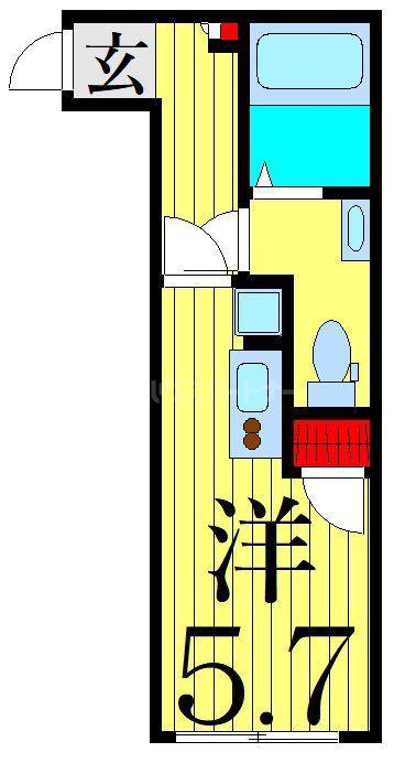プルミエール柴又(ワンルーム/2階)の間取り写真