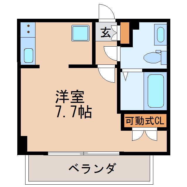 ライブコート丸の内(ワンルーム/4階)の間取り写真