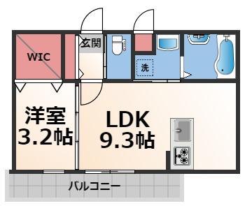 GRANDPASEO ノース(1LDK/5階)の間取り写真