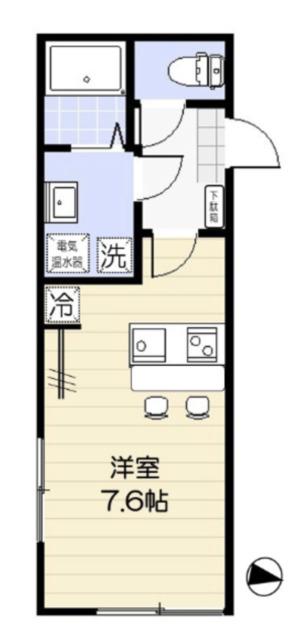 アリエル関町北(ワンルーム/3階)の間取り写真