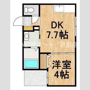 和MISAWA(1DK/1階)の間取り写真