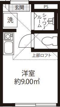 STUDIO APARTMENT東池袋(ワンルーム/2階)の間取り写真