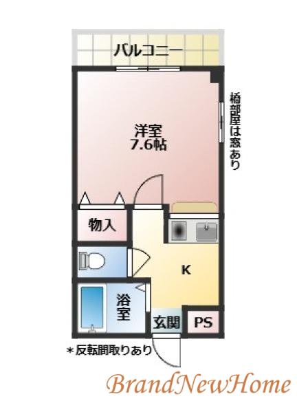 コルソカーサ(1K/2階)の間取り写真