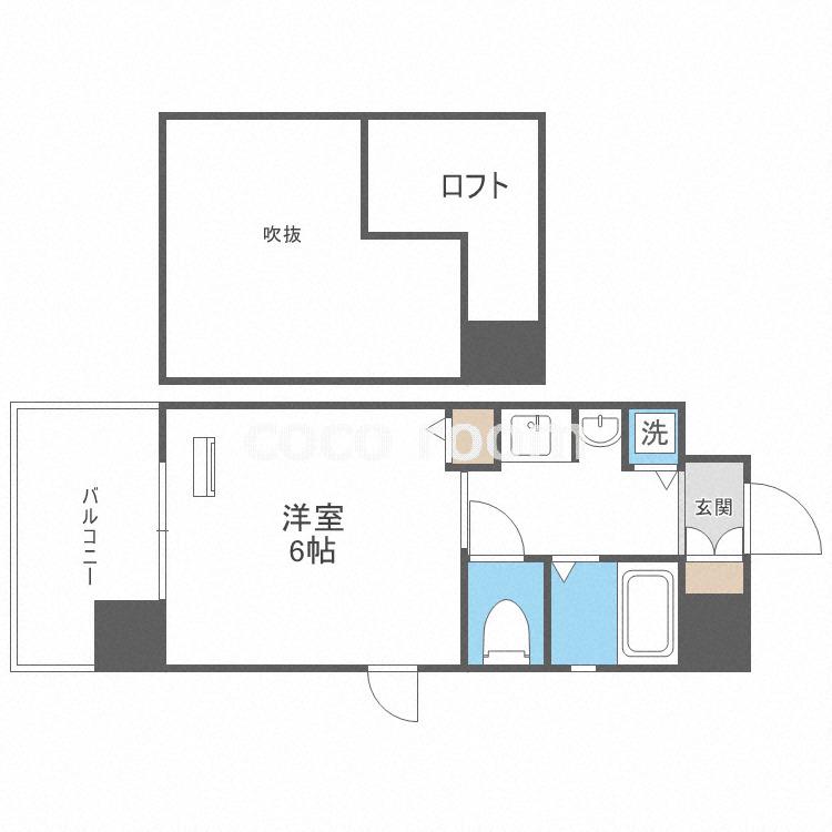 エステムコート梅田東アクアパレス(1K/5階)の間取り写真