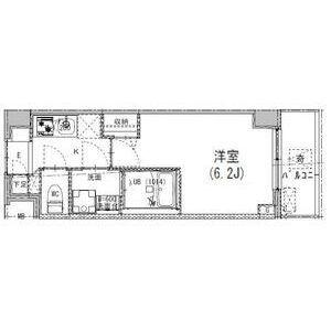 S-RESIDENCE成増CLAIR(1K/6階)の間取り写真