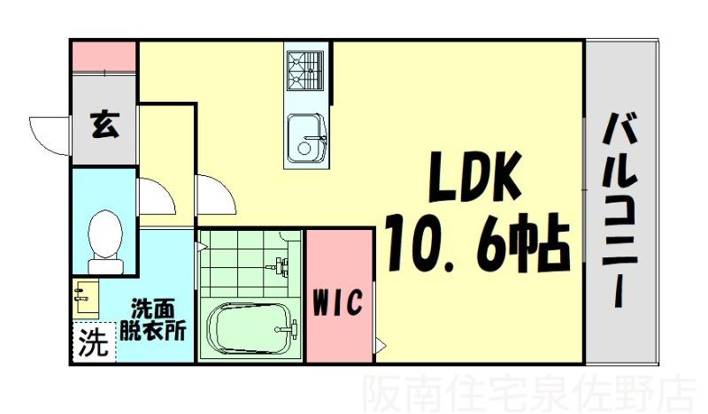 アンプルール茶谷(ワンルーム/1階)の間取り写真