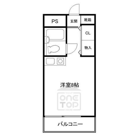 エナブル吹田(ワンルーム/4階)の間取り写真