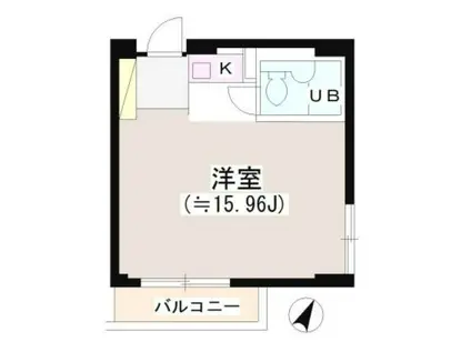 パーク・ノヴァ渋谷(ワンルーム/5階)の間取り写真