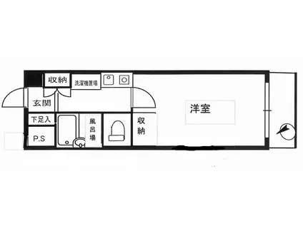 エヌケイメゾン参番館(1K/3階)の間取り写真