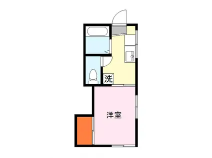 ハイム大和田(1K/1階)の間取り写真