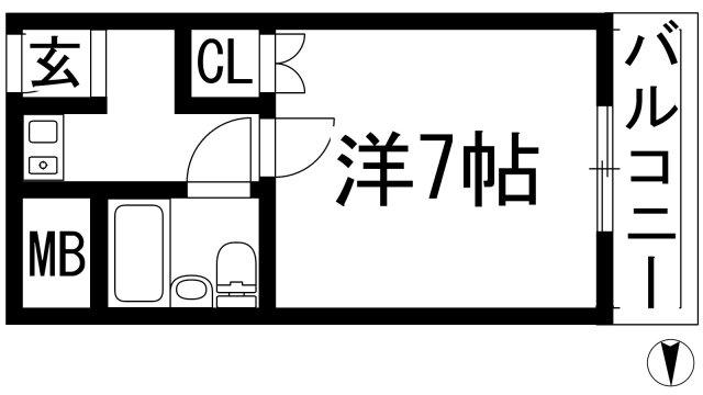 ハイツ中雅(1K/2階)の外観写真