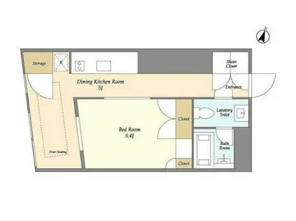 TREFORM(1DK/5階)の間取り写真