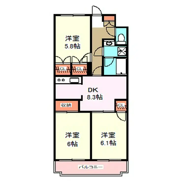 プライムアーバン武蔵小金井 5階階 間取り