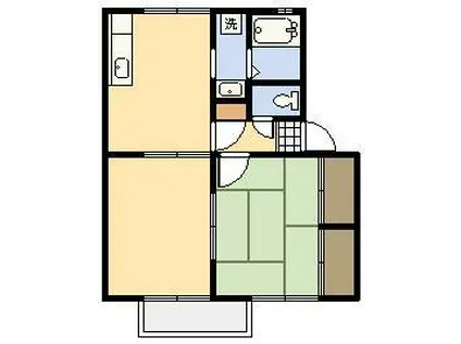 ファミール小春の里(2DK/2階)の間取り写真