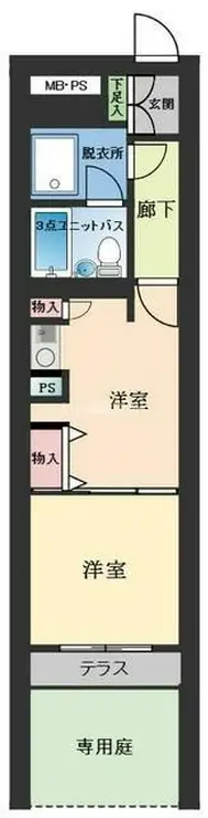ライオンズマンション川越南 1階階 間取り