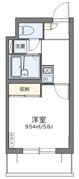 レオパレスアザレア 2階階 間取り
