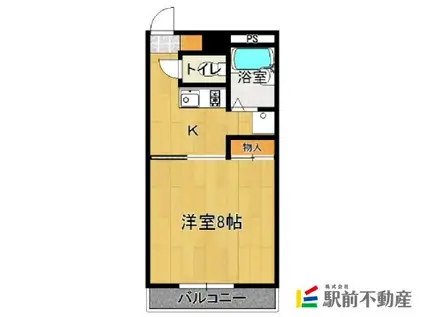 レオパレス本庄(1K/1階)の間取り写真