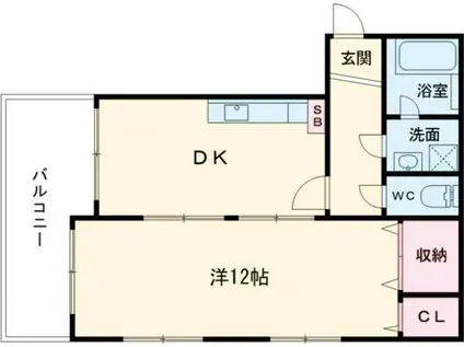 森塚第7マンション(1DK/4階)の間取り写真