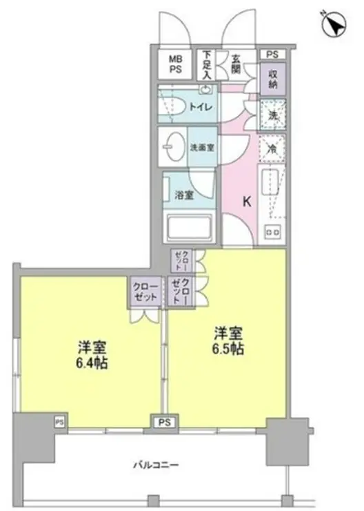 常盤レジデンシア荻窪 3階階 間取り