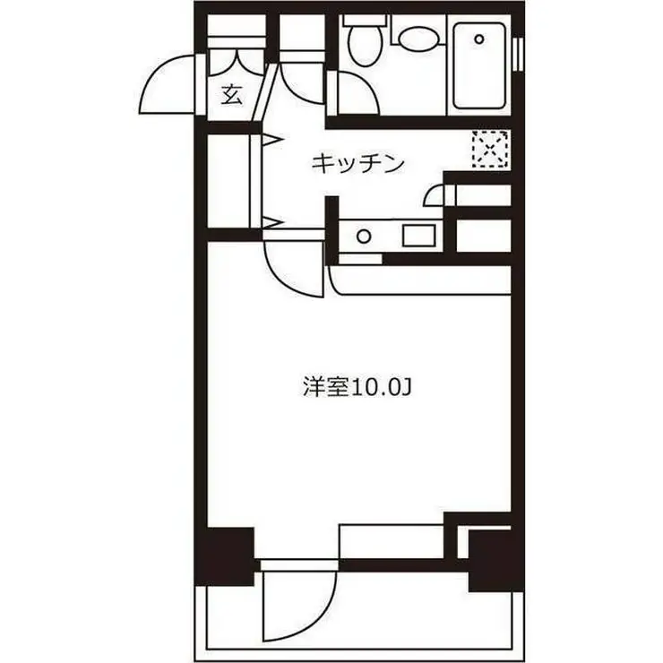 メゾン・ド・ヴィレ日本橋中洲 5階階 間取り