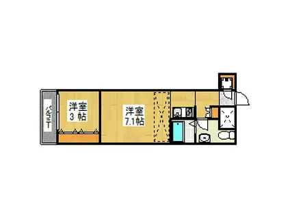 NO82 EMPRESS(2K/2階)の間取り写真