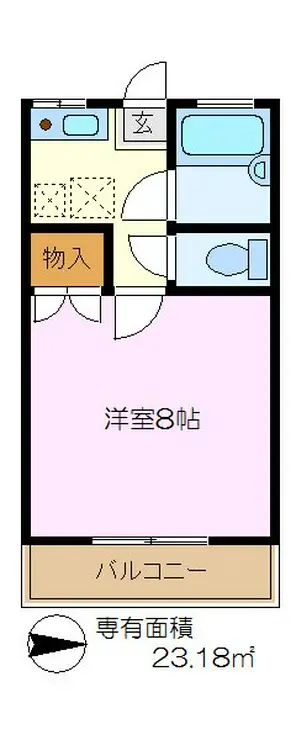 オラクル高谷 1階階 間取り