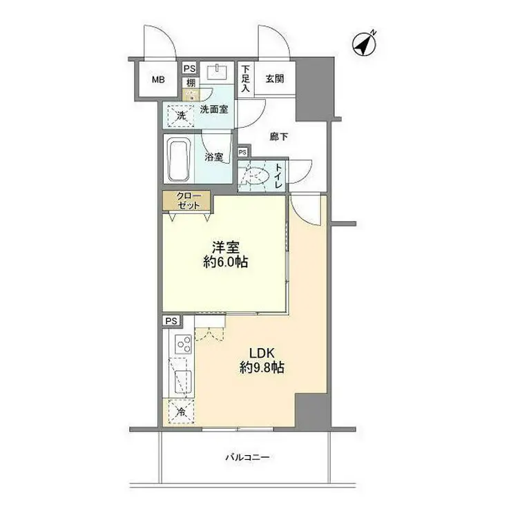 フェリズ横浜関内 5階階 間取り