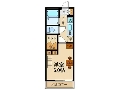 メルヴェイユー(1K/3階)の間取り写真