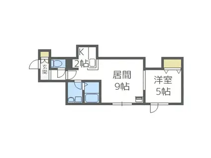 ヴィラフォーレスト本通(1LDK/3階)の間取り写真