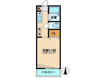 サニーハイツ(1K/1階)の間取り写真