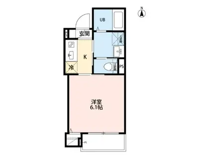 ROBOT HOME 千住大橋(1K/3階)の間取り写真