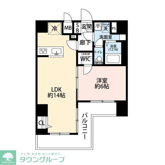 プレール・ドゥーク川崎V(1LDK/9階)の間取り写真