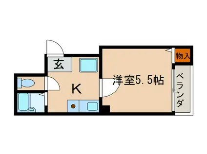 VINEOAKNIC(1K/3階)の間取り写真