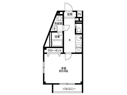 アンプルール フェール 本郷(1K/1階)の間取り写真