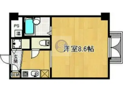 グランドパレス堀川パートII(1K/9階)の間取り写真