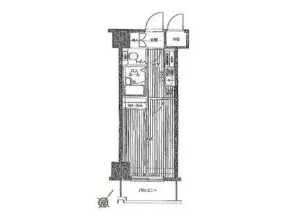 トーシンフェニックス日本橋三越(1K/12階)の間取り写真