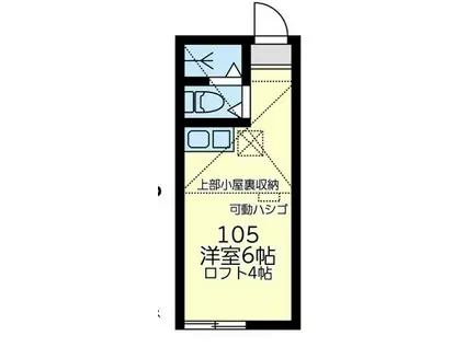 ユナイト三ッ沢ルプレールの杜(ワンルーム/1階)の間取り写真