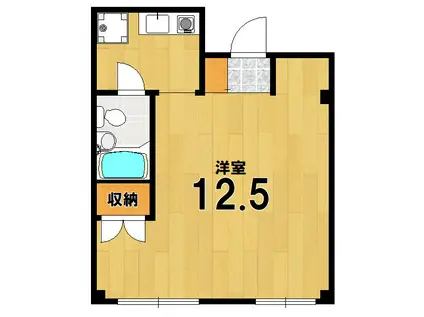 ハイツなおかつ(ワンルーム/4階)の間取り写真