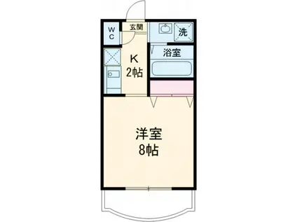 コンフォート上野(1K/1階)の間取り写真