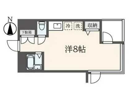 アーバンコート雪谷(ワンルーム/4階)の間取り写真