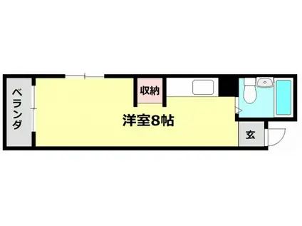 ウィンディア住吉町(ワンルーム/3階)の間取り写真