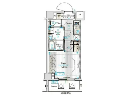 ブライズフォルム墨田(1K/6階)の間取り写真