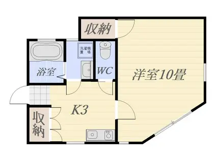 エミネンス壱番館(1K/1階)の間取り写真