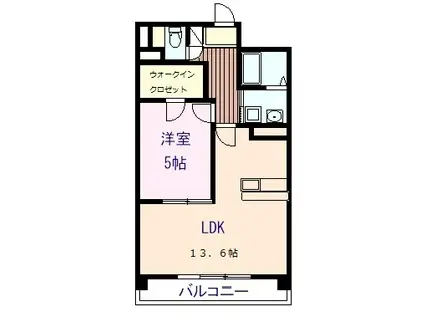 アンジュ光の森(1LDK/2階)の間取り写真